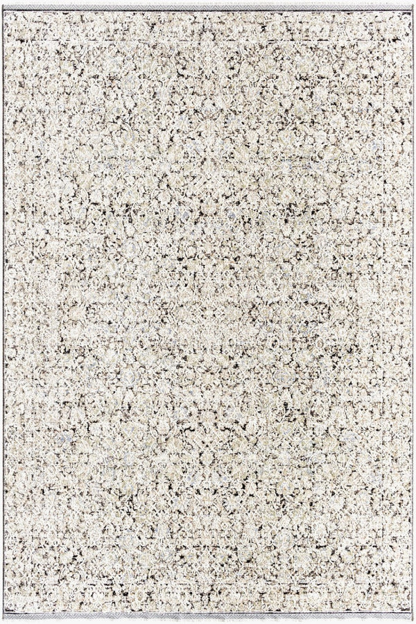 Livabliss Rivaldo Traditional Fringe Accent Rug Polyester Medium Pile for Entryway or Bedside Light Brown, Cr 6'7" x 9'6" RVD2300-6796