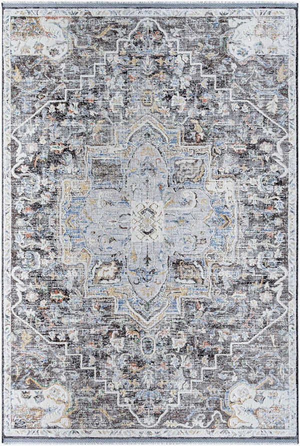 Livabliss Rivaldo Turkish Machine Woven Polyester Accent Rug with Fringe for Entryway or Bedside RVD2301-2439