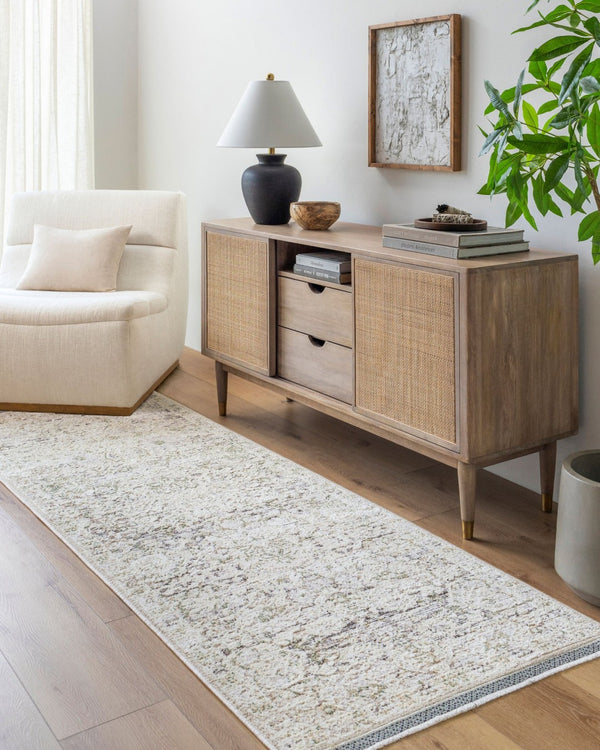 Livabliss Rivaldo Traditional Runner Rug Fringe Border Polyester Hallway Entryway Accent RVD2303-2710