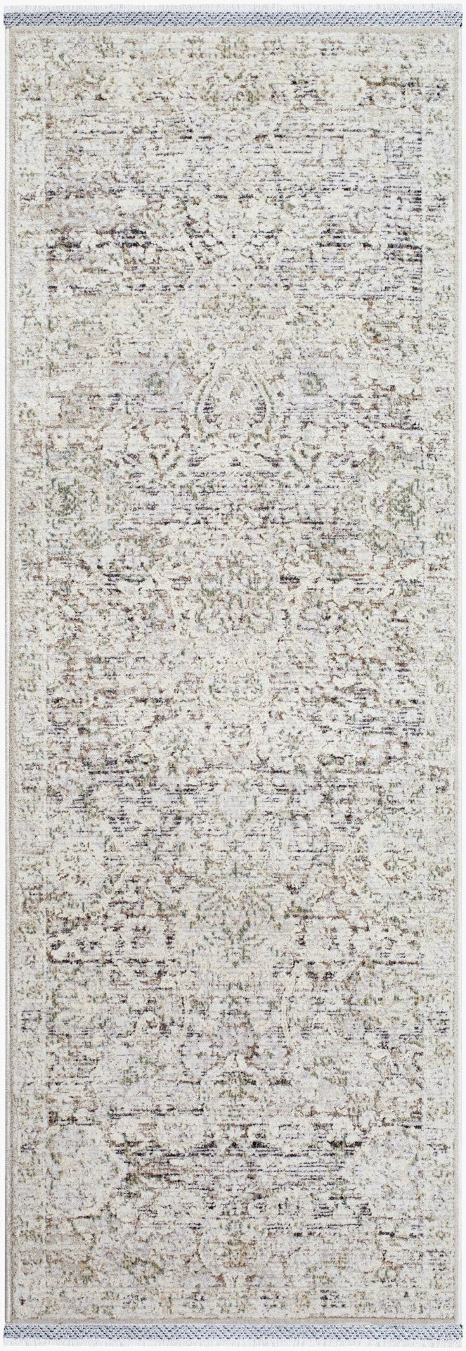 Livabliss Rivaldo Traditional Runner Rug Fringe Border Polyester Hallway Entryway Accent RVD2303-2710