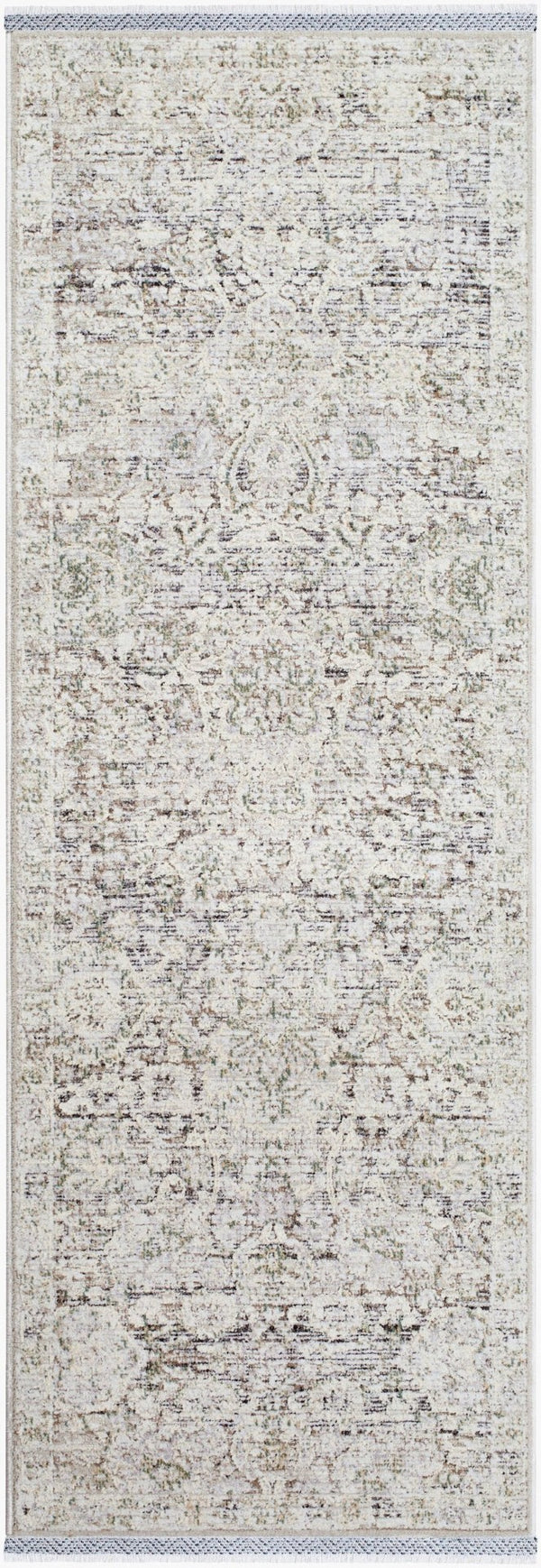 Livabliss Rivaldo Traditional Runner Rug Fringe Border Polyester Hallway Entryway Accent RVD2303-2710