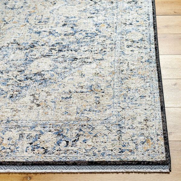 Livabliss Rivaldo Machine Woven Polyester Rug with Fringe Traditional Pattern for Entryways Cream, Light Sl 5' x 7' RVD2304-57