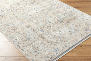 Livabliss Rivaldo Traditional Fringed Polyester Rug with Medium Pile for Entryways and Hallways Cream, Light Br 7'10" x 10' RVD2309-71010