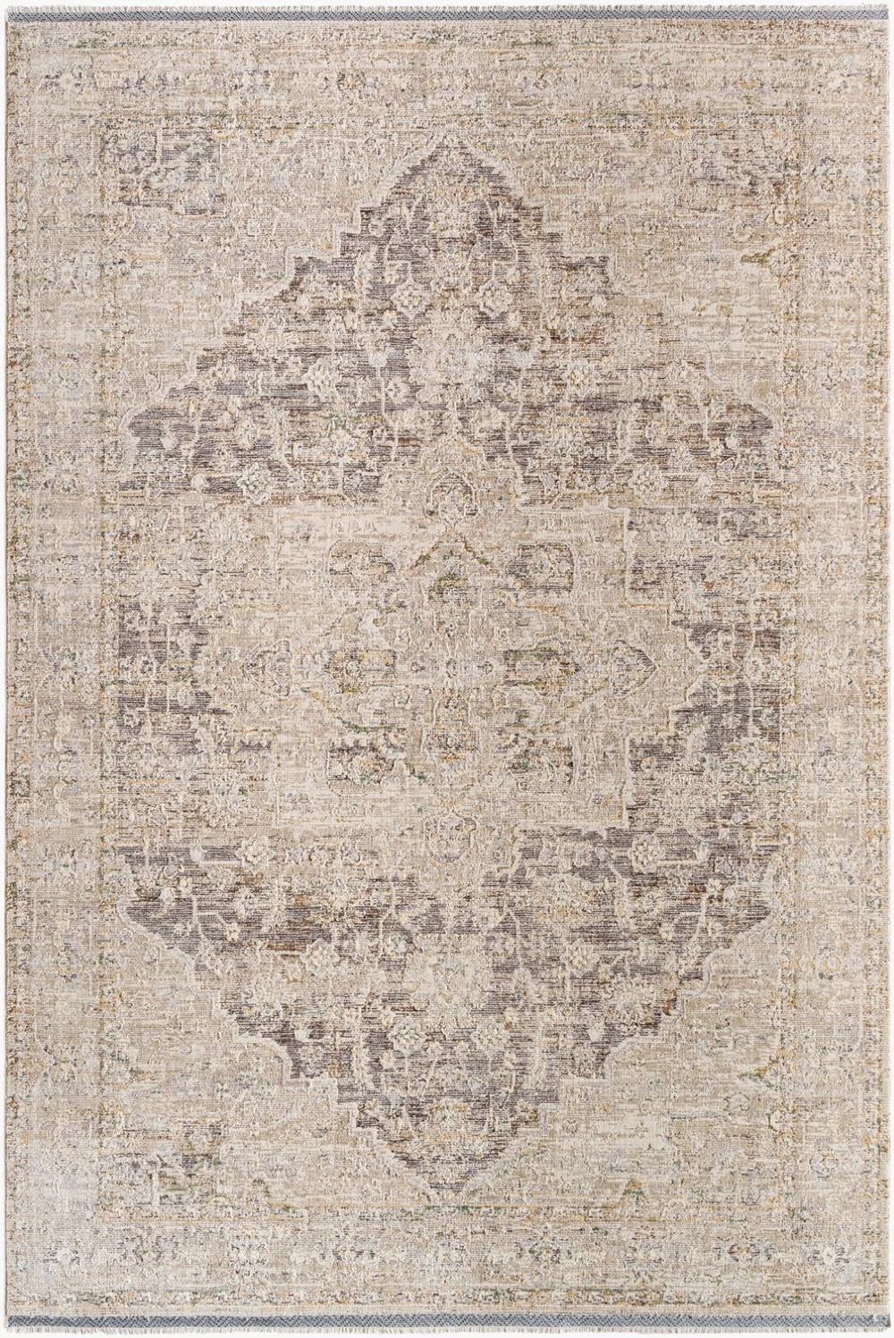 Livabliss Rivaldo Machine Woven Polyester Area Rug with Fringe Border for Living Rooms RVD2310-94131