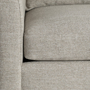 Bernhardt Bernhardt Keirnan Fabric Sofa With Rolled Arms, Knife-Edge Cushions & Shearling Pillows, 96.5" - Made to Order P4367A