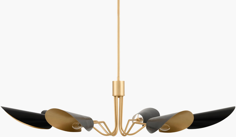 Surya Rivage Wrought Iron Arts and Crafts Chandelier for Dining Rooms and Grand Entryways RVG-002