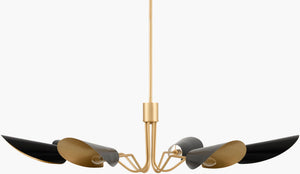 Surya Rivage Wrought Iron Arts and Crafts Chandelier for Dining Rooms and Grand Entryways RVG-002