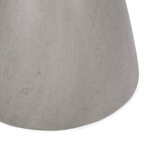 English Elm Outdoor Lightweight Concrete Hourglass Pedestal Side Table for Patio or Terrace 73455.00
