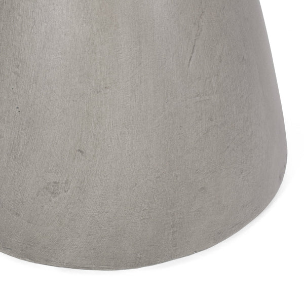 English Elm Outdoor Lightweight Concrete Hourglass Pedestal Side Table for Patio or Terrace 73455.00