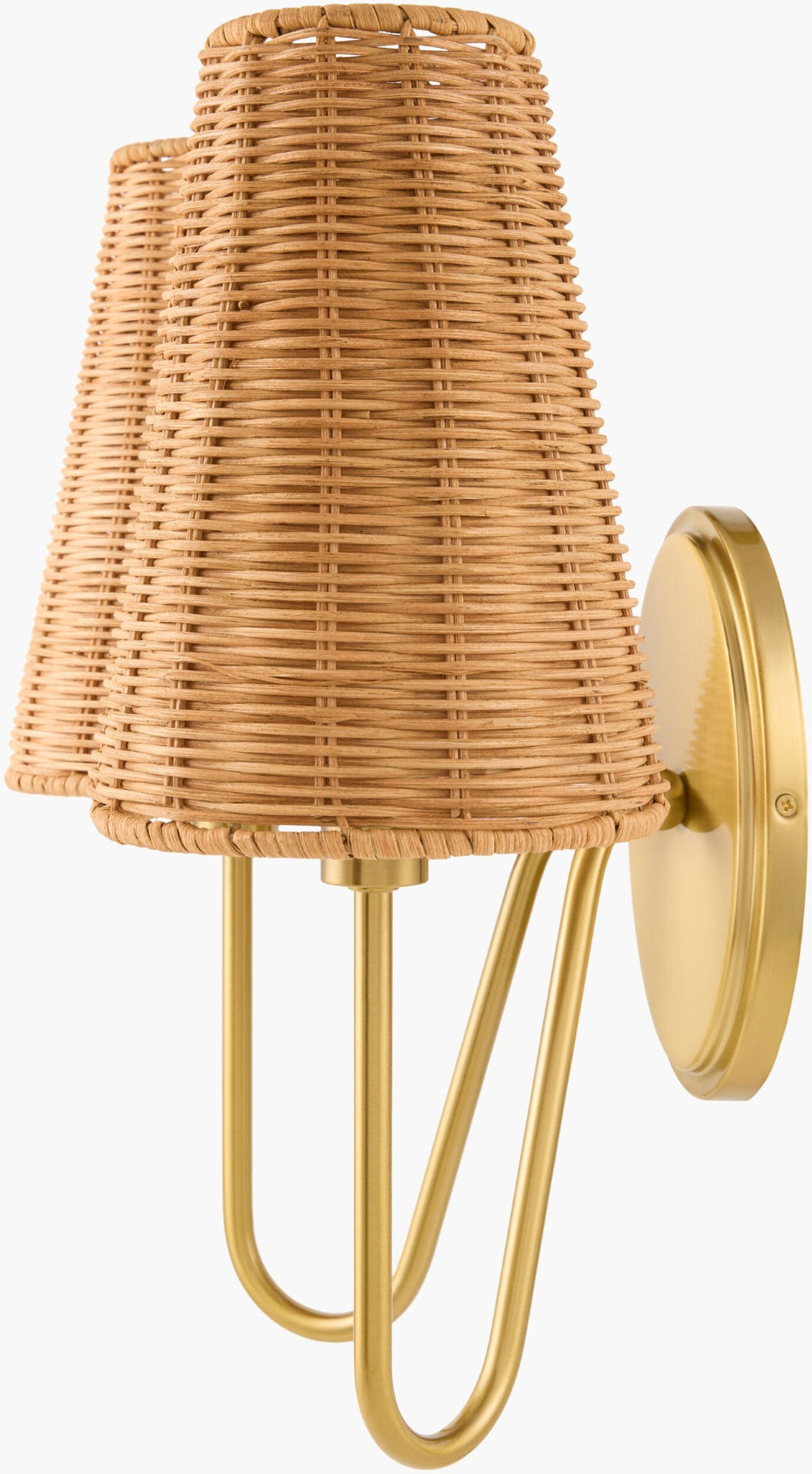 Livabliss Ravalin Woven Rattan Wall Sconce Warm Ambient Glow for Bohemian Living Spaces RVI-001