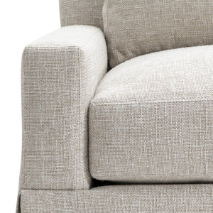 Bernhardt Bernhardt Sutton Three Seat Fabric Sofa Low Profile Tailored Skirt Living Room P5757A