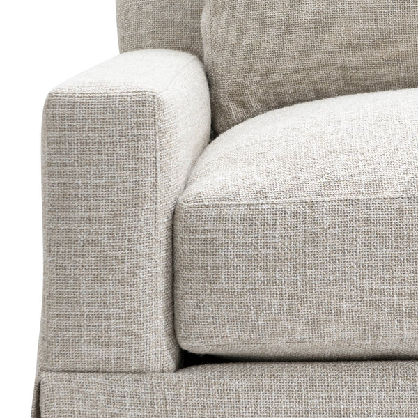 Bernhardt Bernhardt Sutton Three Seat Fabric Sofa Low Profile Tailored Skirt Living Room P5757A