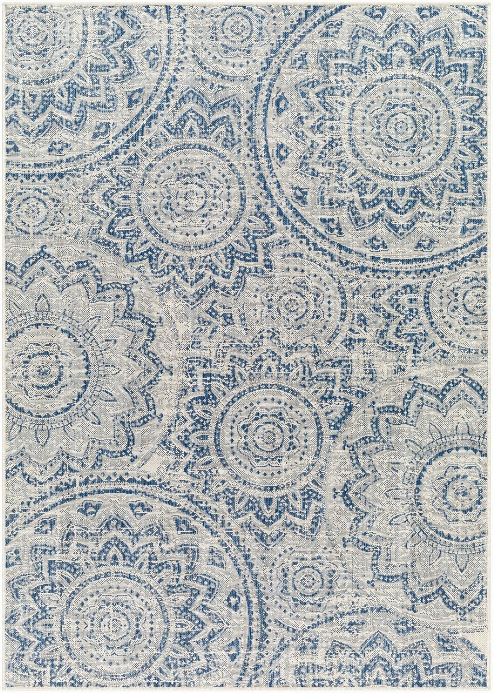 Livabliss Ravello Flatweave Polypropylene Area Rug Cottage Pattern for Entryways and High Traffic Rooms Ivory, Light Be 2' x 2'11" RVL2312-23
