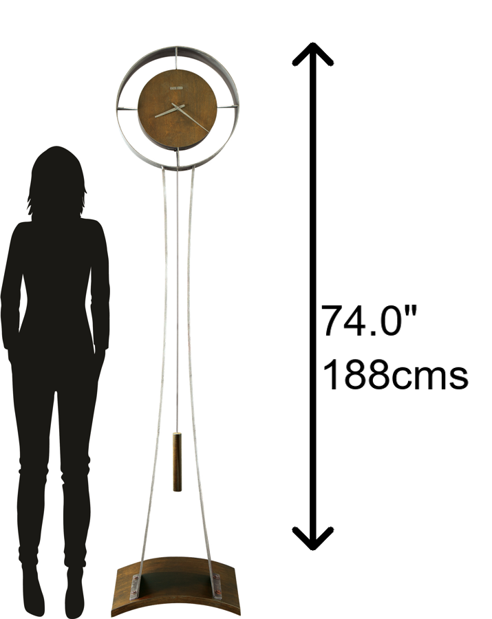 Hekman Furniture 615108 Kira Floor Clock – Exquisite Sculpted Metal Grandfather Timepiece With Aged Silver Finish  Kira Grandfather Clock 615108