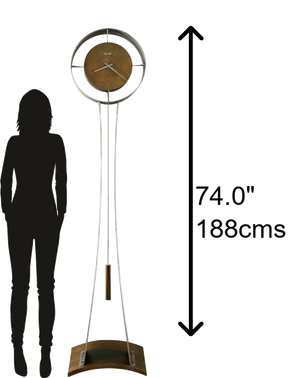 Hekman Furniture 615108 Kira Floor Clock – Exquisite Sculpted Metal Grandfather Timepiece With Aged Silver Finish  Kira Grandfather Clock 615108