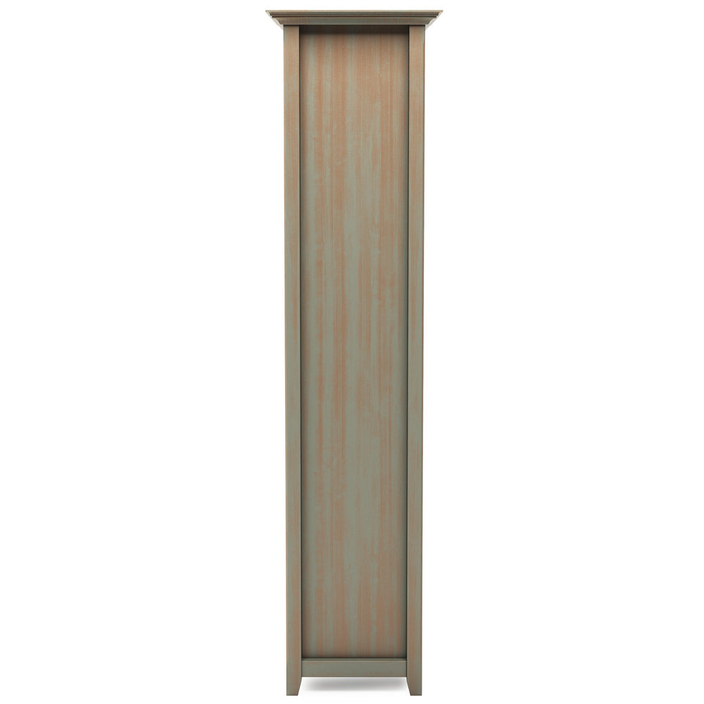 English Elm Amherst 30" Solid Wood 5-Shelf Bookcase In Hand-Distressed Grey For Timeless Home Storage Solutions B136P158318