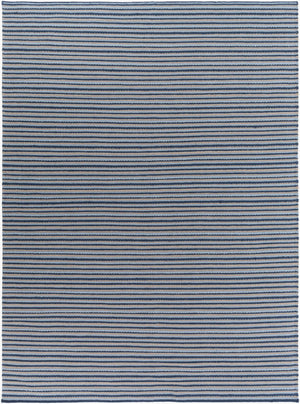 Surya Ravena 2' X 3' Handmade Wool Rug - Rustic Charm For Cozy Spaces, Durable, Spot Clean, Warranty Included Dark Blue Wool Rvn3131-811