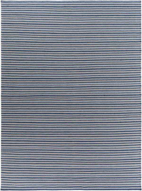 Surya Ravena 2' X 3' Handmade Wool Rug - Rustic Charm For Cozy Spaces, Durable, Spot Clean, Warranty Included Dark Blue Wool Rvn3131-811