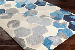 Surya Rivera Rvr-1007 5' X 7'6" Hand-tufted Modern Rug - Affordable Elegance For Your Home Decor! Navy Polyester Rvr1007-576