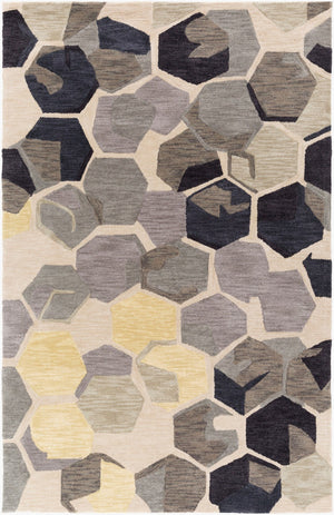 Surya Rivera Rvr-1007 5' X 7'6" Hand-tufted Modern Rug - Affordable Elegance For Your Home Decor! Light Beige Polyester Rvr1008-28