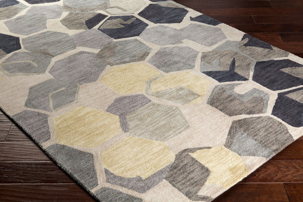 Surya Rivera Rvr-1007 5' X 7'6" Hand-tufted Modern Rug - Affordable Elegance For Your Home Decor! Light Beige Polyester Rvr1008-28