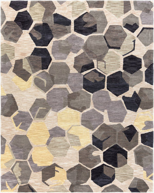 Surya Rivera Rvr-1007 5' X 7'6" Hand-tufted Modern Rug - Affordable Elegance For Your Home Decor! Black Polyester Rvr1008-810