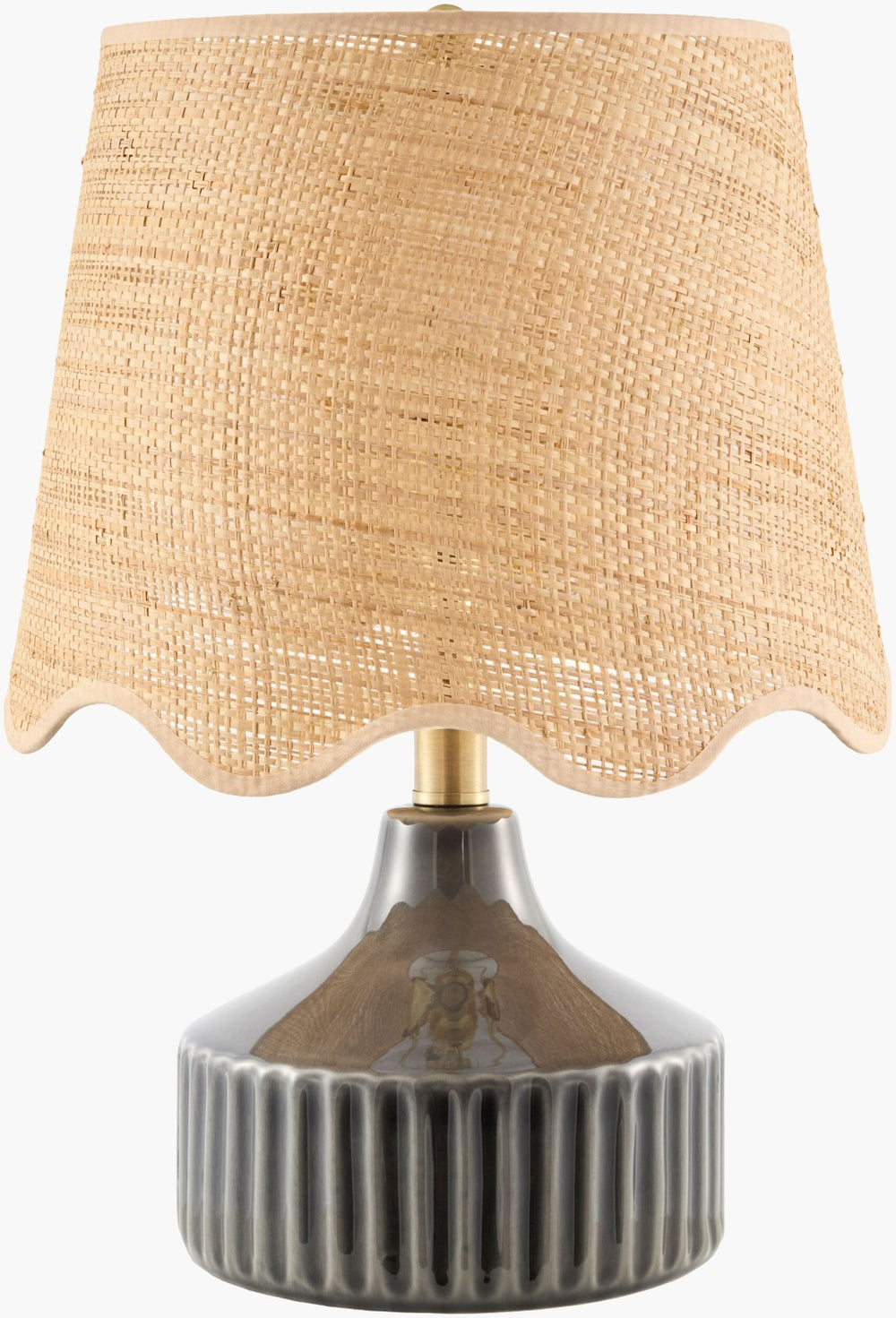 Livabliss Rivery Felt and Jute Table Lamp Transitional Textured Accent for Side or Reading Nook RVRY-003