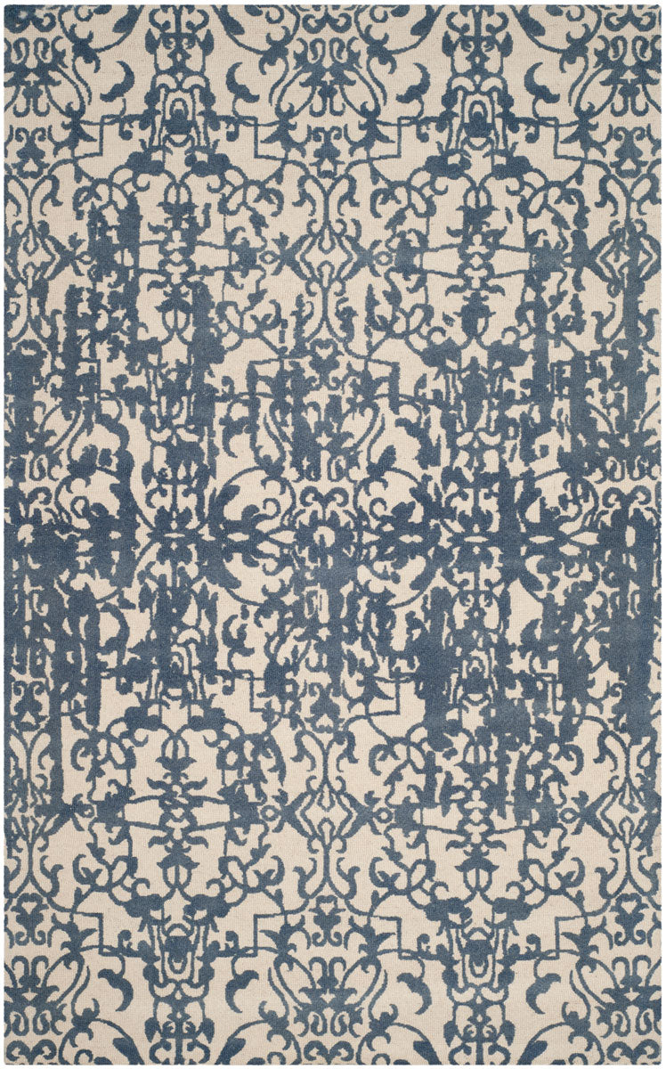 Safavieh Restoration Vintage 101 Hanf Tufted  Rug Ivory / Blue RVT101A-2