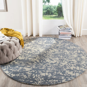 Safavieh Restoration Vintage 101 Hanf Tufted  Rug Ivory / Blue RVT101A-2