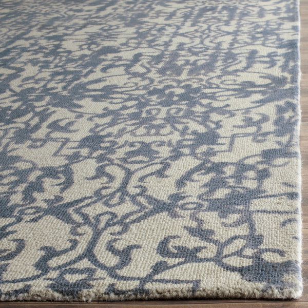 Safavieh Restoration Vintage 101 Hanf Tufted  Rug Ivory / Blue RVT101A-2