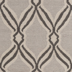 Surya Rivington 2' X 3' Handmade Wool Rug - Durable Modern Decor With Natural Charm, Spot Clean Only Charcoal Wool Rvt5007-46