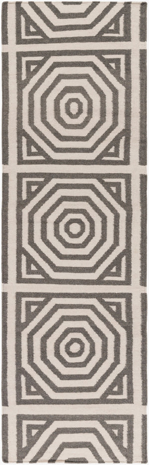 Surya Rivington 2' X 3' Handmade Wool Rug - Durable Modern Decor With Natural Charm, Spot Clean Only Charcoal Wool Rvt5010-268