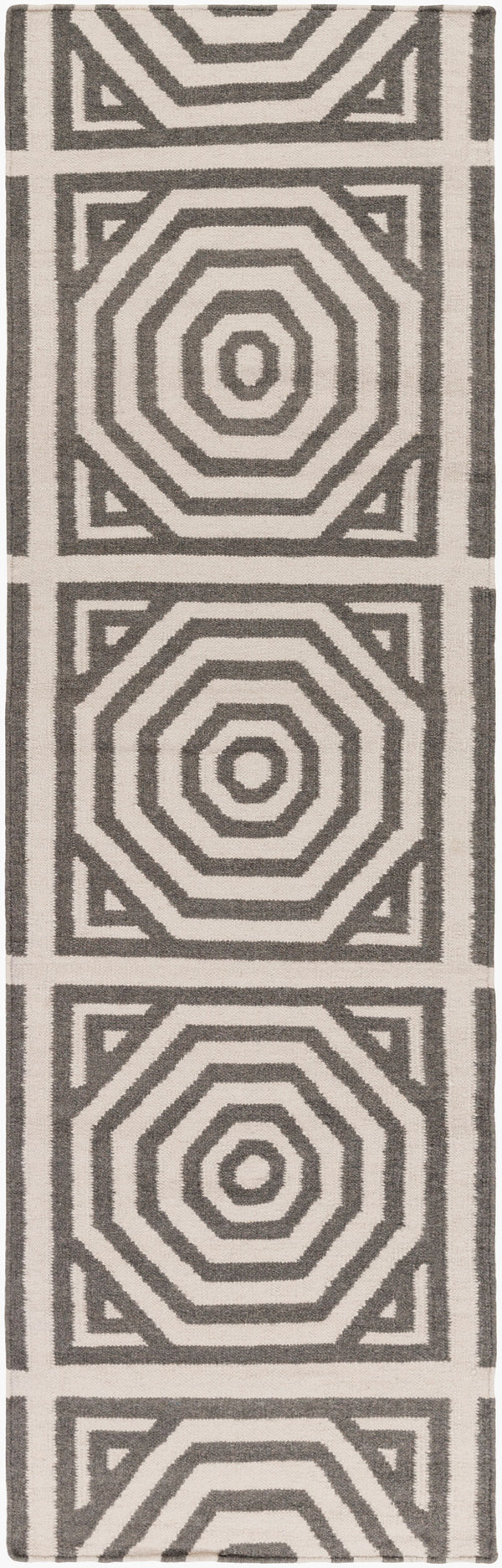 Surya Rivington 2' X 3' Handmade Wool Rug - Durable Modern Decor With Natural Charm, Spot Clean Only Charcoal Wool Rvt5010-268