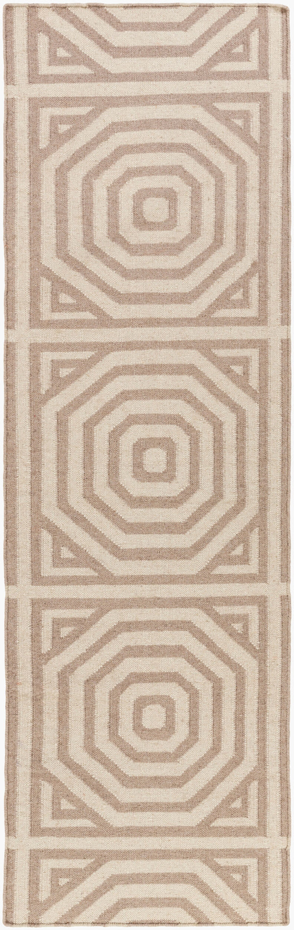 Surya Rivington 2' X 3' Handmade Wool Rug - Durable Modern Decor With Natural Charm, Spot Clean Only Taupe Wool Rvt5011-268