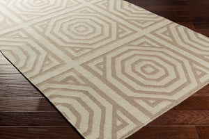 Surya Rivington 2' X 3' Handmade Wool Rug - Durable Modern Decor With Natural Charm, Spot Clean Only Taupe Wool Rvt5011-268