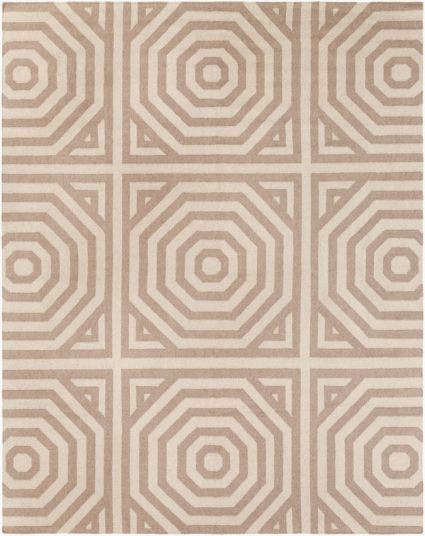 Surya Rivington 2' X 3' Handmade Wool Rug - Durable Modern Decor With Natural Charm, Spot Clean Only Taupe Wool Rvt5011-810