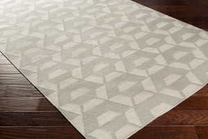 Surya Rivington 2' X 3' Handmade Wool Rug - Durable Modern Decor With Natural Charm, Spot Clean Only Medium Gray Wool Rvt5013-23