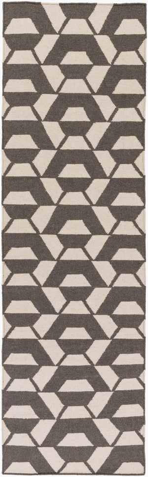 Surya Rivington 2' X 3' Handmade Wool Rug - Durable Modern Decor With Natural Charm, Spot Clean Only Charcoal Wool Rvt5014-268