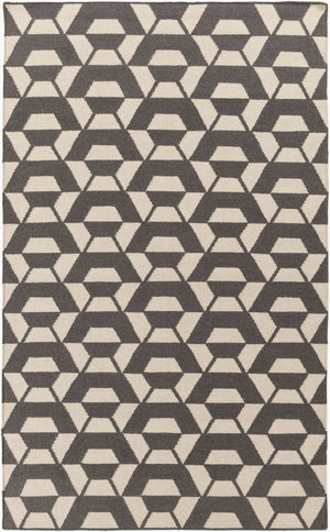 Surya Rivington 2' X 3' Handmade Wool Rug - Durable Modern Decor With Natural Charm, Spot Clean Only Charcoal Wool Rvt5014-46
