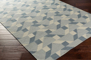 Surya Rivington 2' X 3' Handmade Wool Rug - Durable Modern Decor With Natural Charm, Spot Clean Only Slate Wool Rvt5015-268