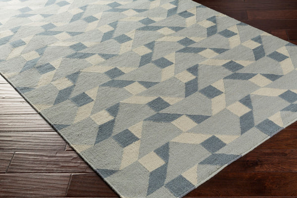 Surya Rivington 2' X 3' Handmade Wool Rug - Durable Modern Decor With Natural Charm, Spot Clean Only Slate Wool Rvt5015-268