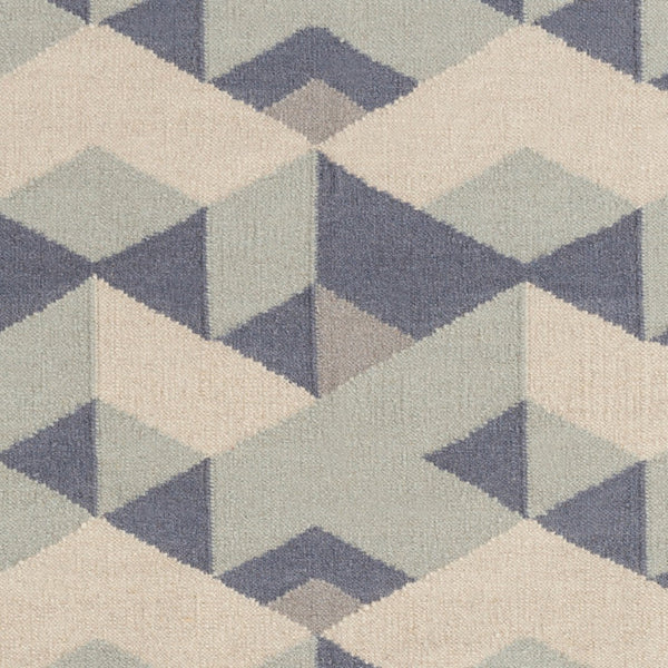 Surya Rivington 2' X 3' Handmade Wool Rug - Durable Modern Decor With Natural Charm, Spot Clean Only Denim Wool Rvt5016-268