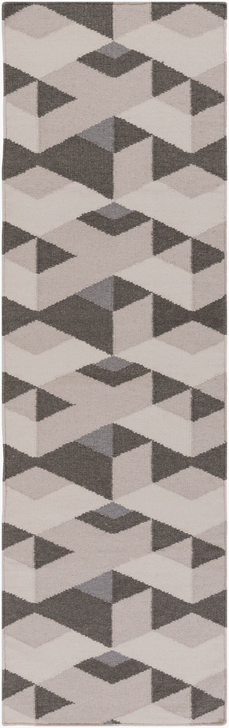 Surya Rivington 2' X 3' Handmade Wool Rug - Durable Modern Decor With Natural Charm, Spot Clean Only Charcoal Wool Rvt5017-268