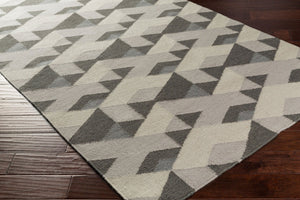 Surya Rivington Handmade Wool Flatweave Rug Contemporary Entryway Accent for Modern Interiors RVT5017-23
