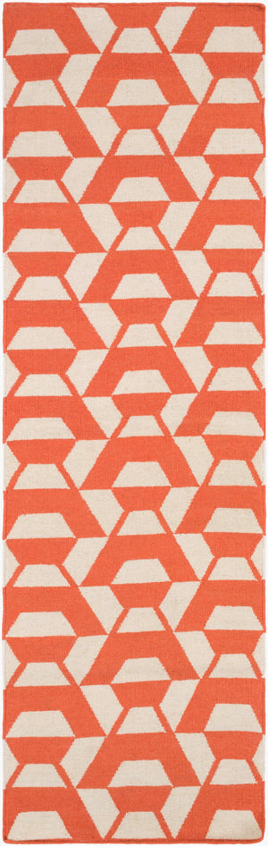 Surya Rivington 2' X 3' Handmade Wool Rug - Durable Modern Decor With Natural Charm, Spot Clean Only Coral Wool Rvt5018-268