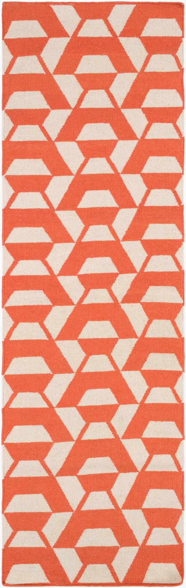 Surya Rivington 2' X 3' Handmade Wool Rug - Durable Modern Decor With Natural Charm, Spot Clean Only Coral Wool Rvt5018-268