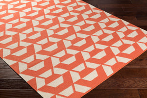 Surya Rivington 2' X 3' Handmade Wool Rug - Durable Modern Decor With Natural Charm, Spot Clean Only Coral Wool Rvt5018-268