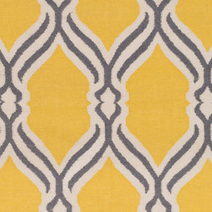 Surya Rivington 2' X 3' Handmade Wool Rug - Durable Modern Decor With Natural Charm, Spot Clean Only Yellow Wool Rvt5021-810