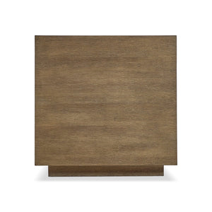 Bernhardt Bernhardt Weiss Oak Cube Side Table with Wire-brushed Finish for Modern Living Rooms 570127