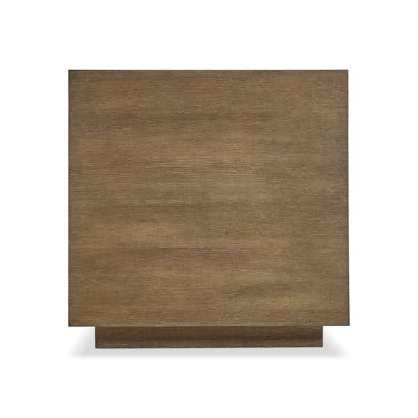Bernhardt Bernhardt Weiss Oak Cube Side Table with Wire-brushed Finish for Modern Living Rooms 570127